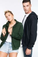 FULL ZIP Kapucnis felső SWEATSHIRT Forest Green